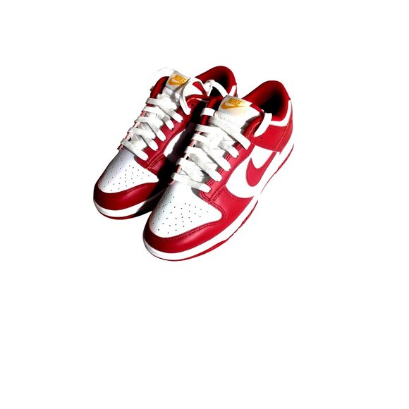 Nike Dunk Low Retro Shoes Red & White Size 7 - Picture 1 of 8